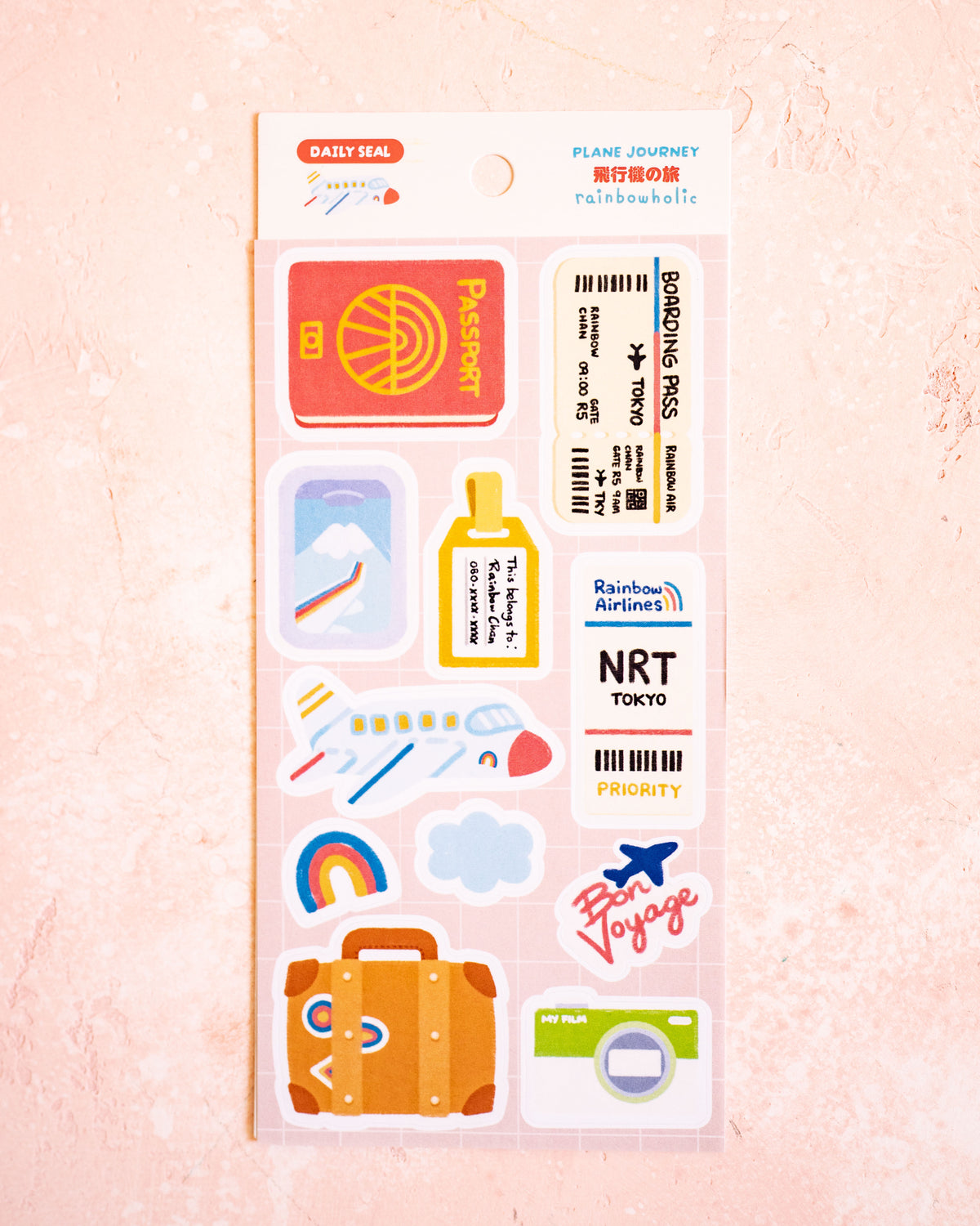 Stickers Airplane Travel – Rainbowholic × Tazdaunicorn