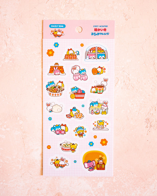 Stickers Cosy Winter – Rainbowholic × Ochame Friends