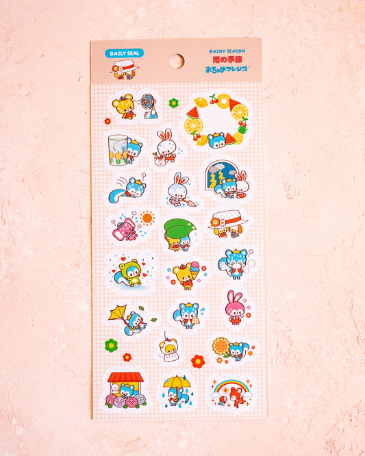 Stickers Rainy Season – Rainbowholic × Ochame Friends