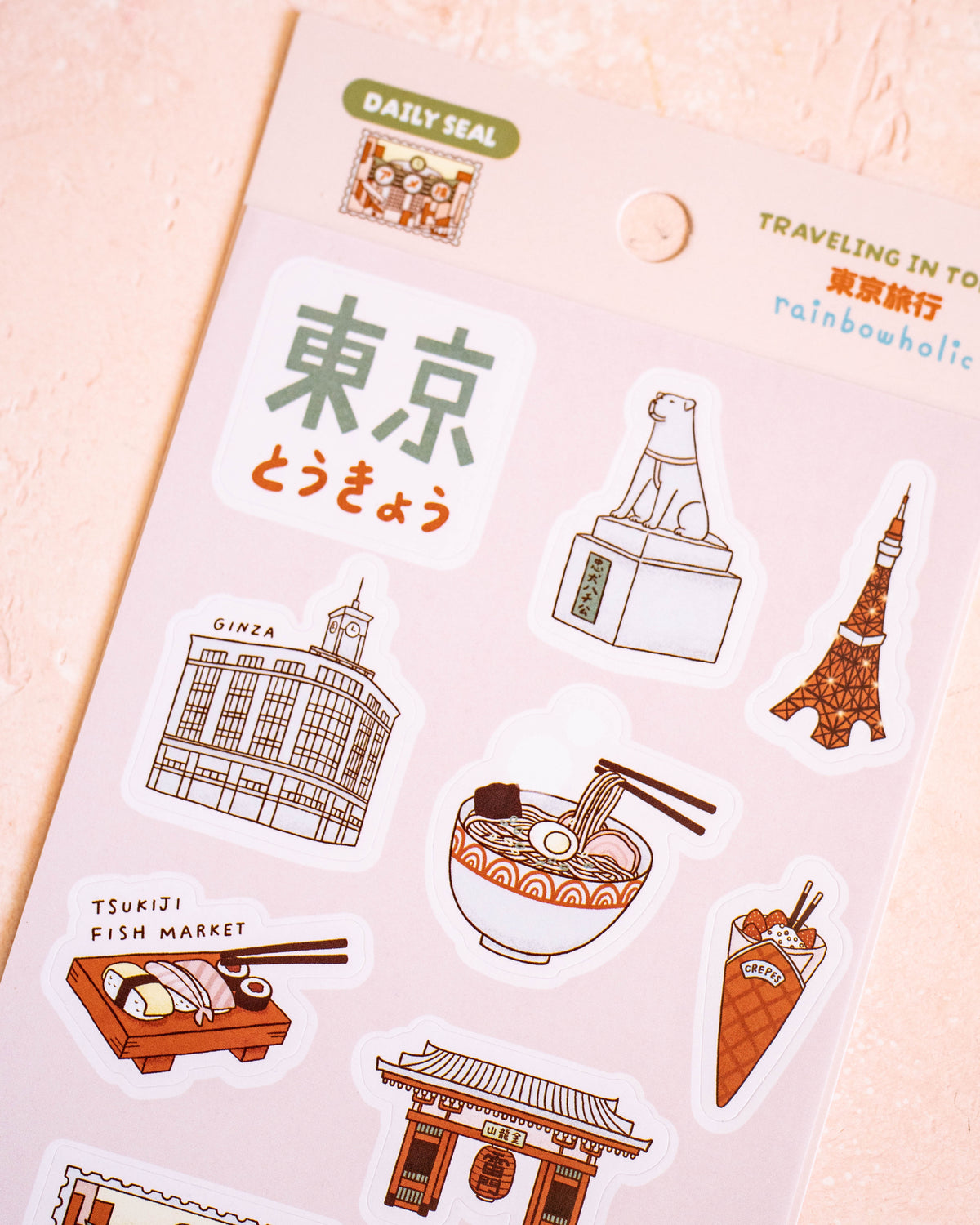Stickers Tokyo Travel – Rainbowholic × Mandie Kuo