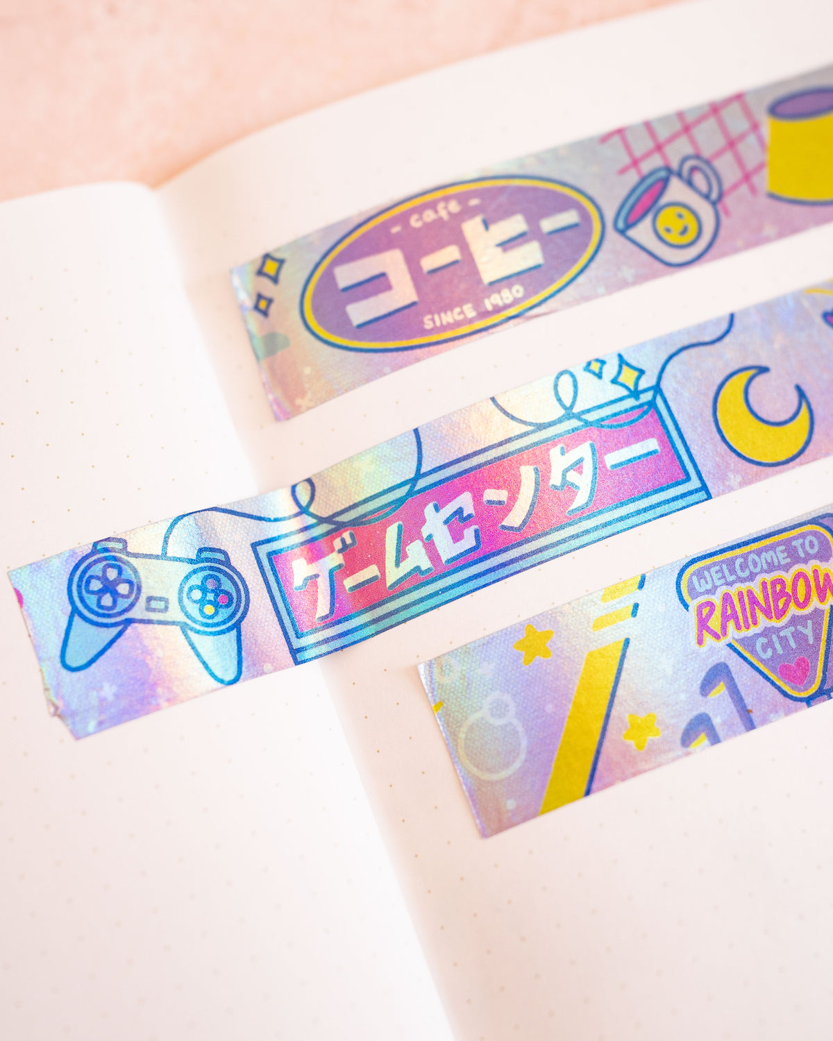 Masking Tape Neo City Hologram – Rainbowholic × Tazdaunicorn