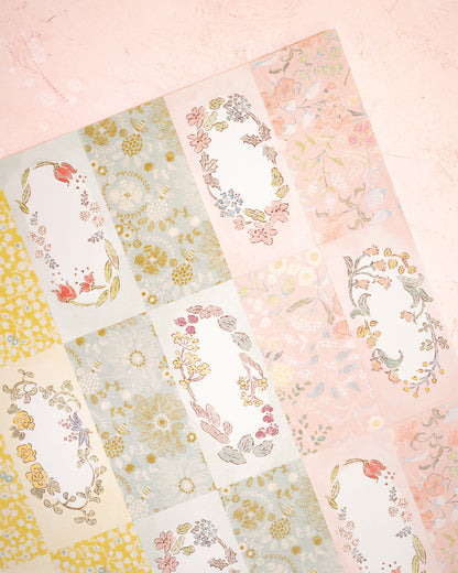Feuille Chigirisen Hana no Wa A4 – merinomi (24 cartes)