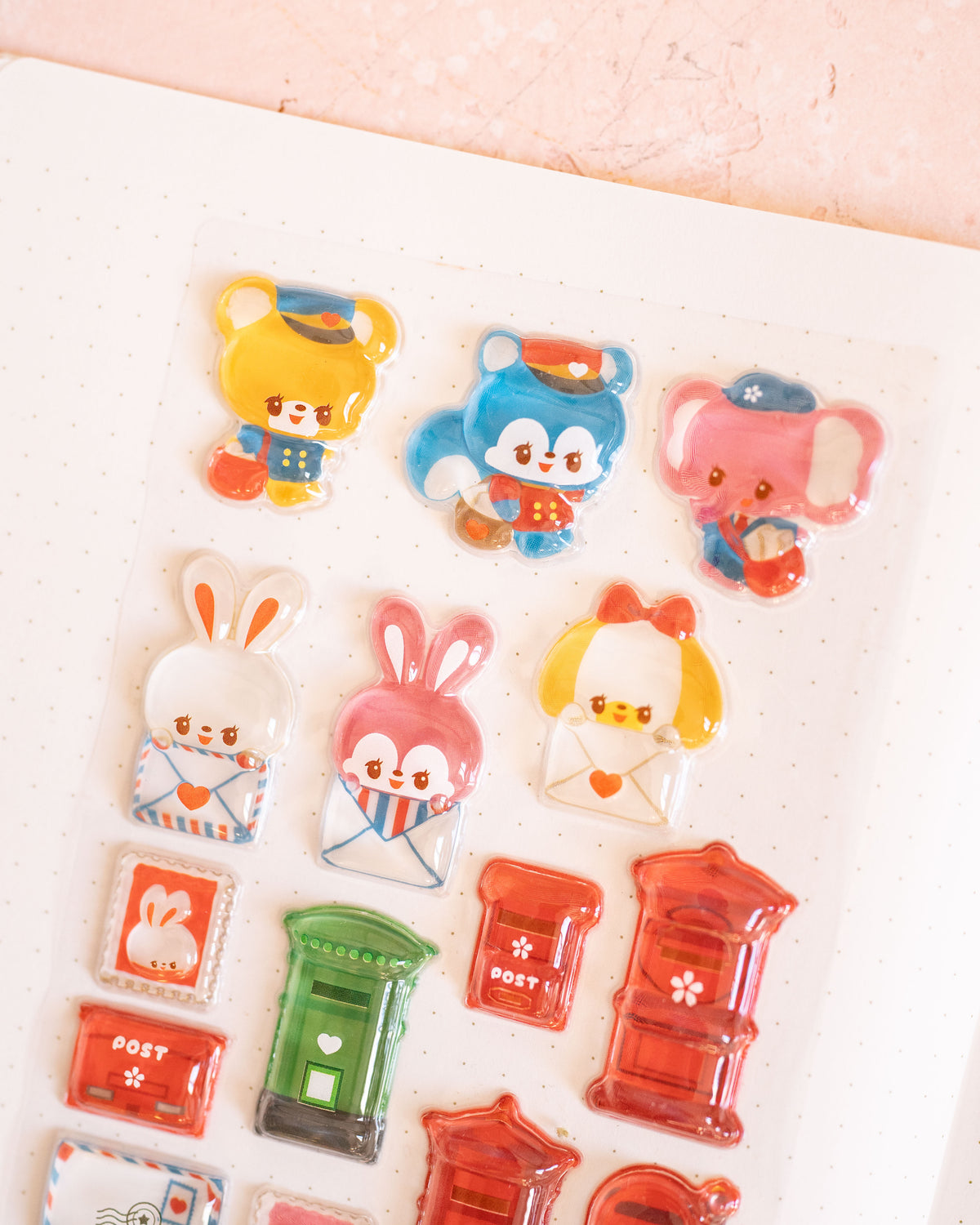 Stickers 3D Pukuholic Retro Letter – Rainbowholic × Ochame Friends
