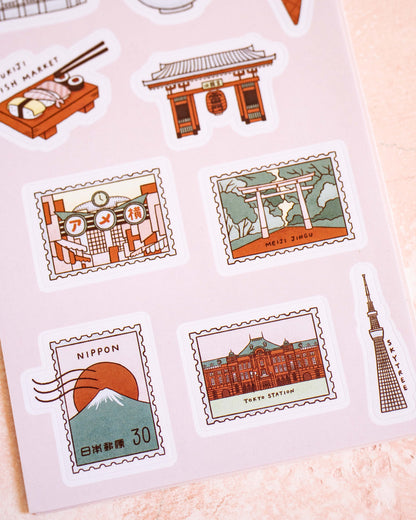 Stickers Tokyo Travel – Rainbowholic × Mandie Kuo