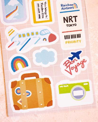 Stickers Airplane Travel – Rainbowholic × Tazdaunicorn