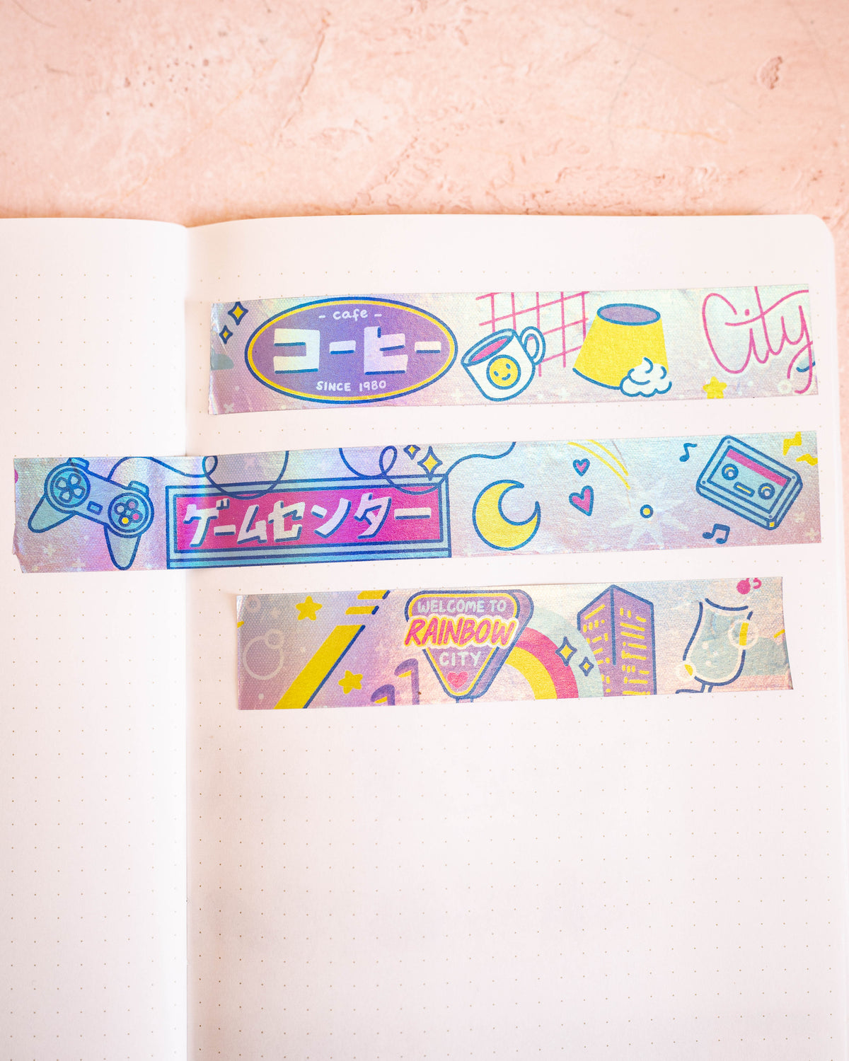 Masking Tape Neo City Hologram – Rainbowholic × Tazdaunicorn