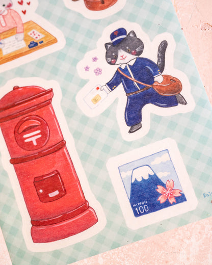 2 Planches de Stickers Happy Mail – Rainbowholic × Niina Aoki