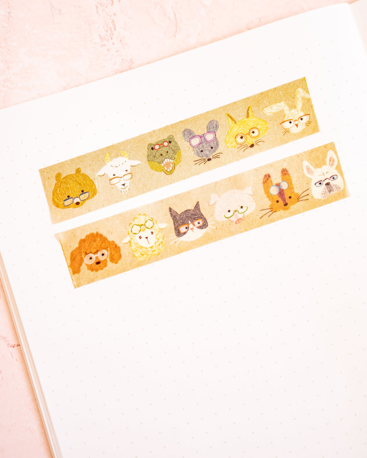 Masking Tape Animal Eyes Glasses – merinomi
