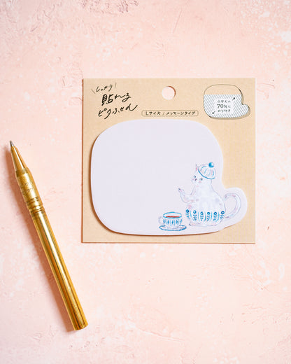 Tokoro Komugi Cat Teapot Sticky Notes