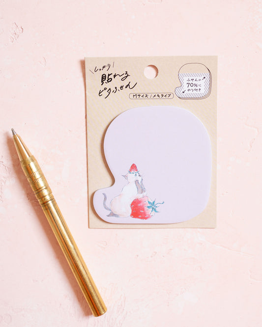 Notes Autocollantes Tokoro Komugi Chat Fraise
