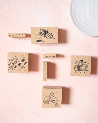 Tampon Au Café Maru Chan Stamp Marche