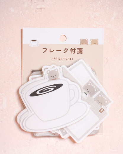 Paper Platz Coffee Bear Flakes Sticky Notes