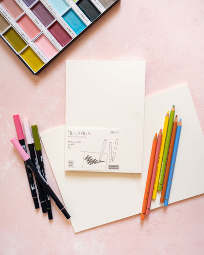 Carnet A5 Papier Epais Uni MD Paper Midori - Sketchbook