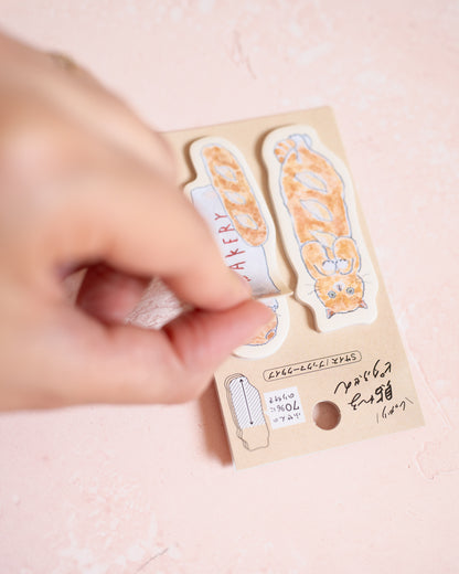 Tokoro Komugi Cat Bread Sticky Notes Bookmark