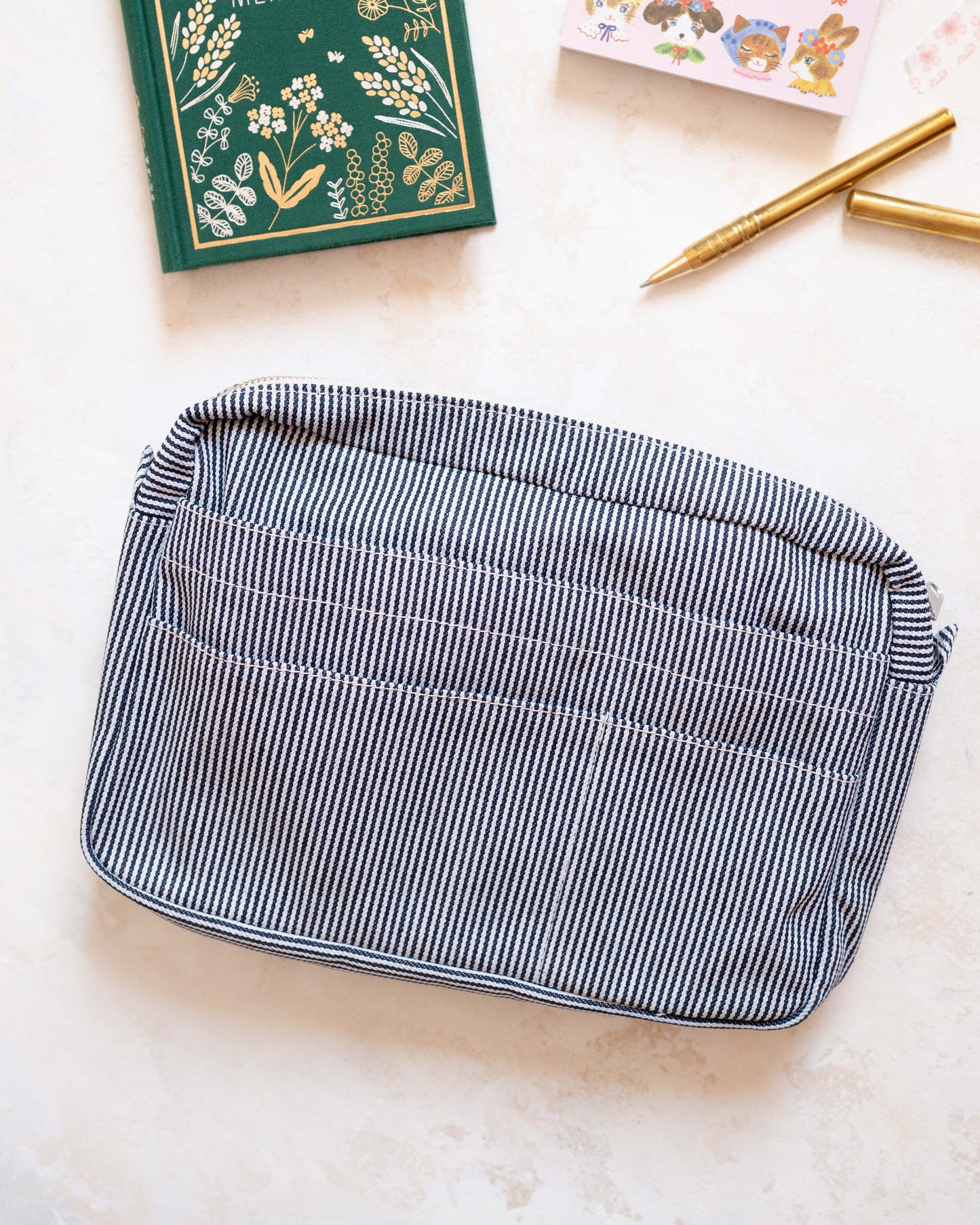 Delfonics Utility Pouch Medium - Rayures Marine