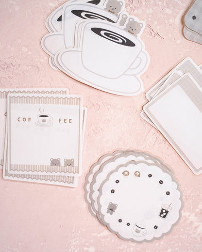 Paper Platz Coffee Bear Flakes Sticky Notes