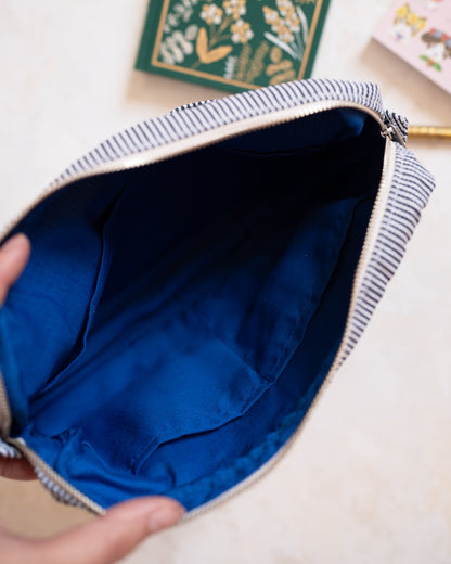 Delfonics Utility Pouch Medium - Rayures Marine