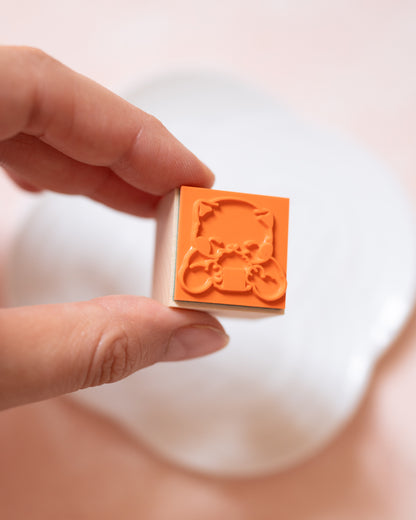 Onigiri Rinrin Cat Stamp