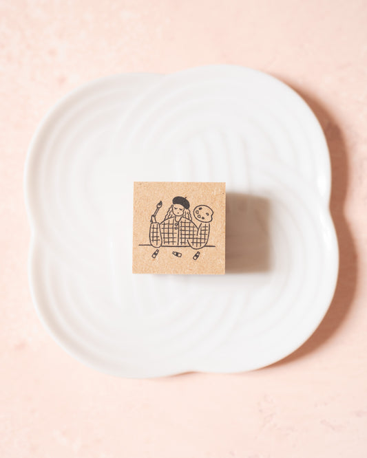Tampon Peinture Maru Chan Stamp Marche