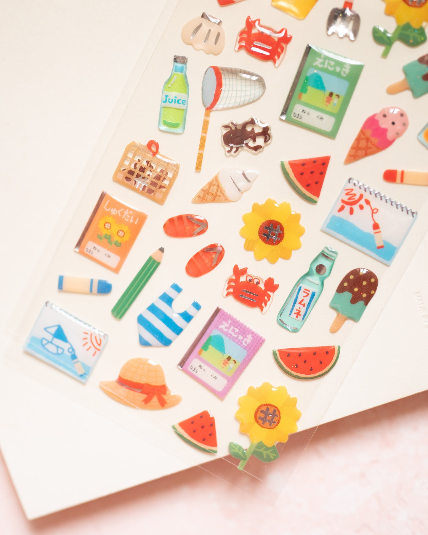 Summer Glossy Stickers
