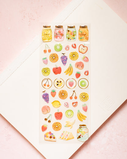 Glossy Fruit Stickers