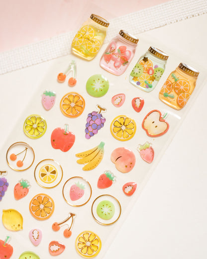 Glossy Fruit Stickers