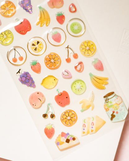 Glossy Fruit Stickers
