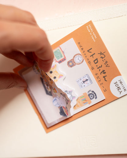 Notes autocollantes Chibi et Miiko Maison Nekorobi