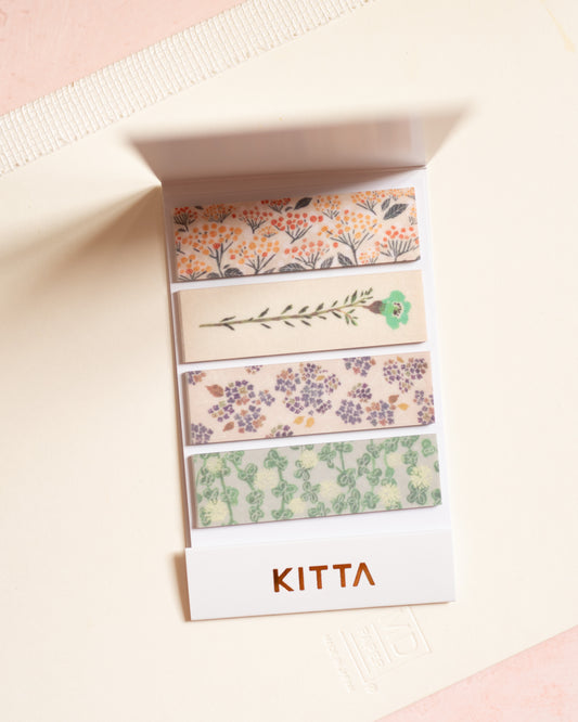Carnet de Masking Tape Prédécoupé Fleurs Sauvages KITTA