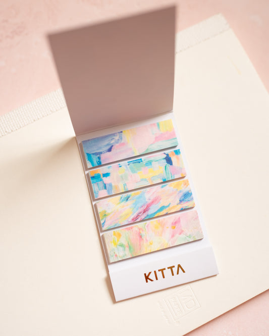 Carnet de Masking Tape Prédécoupé Aquarelles KITTA