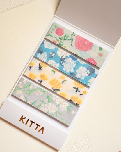 Carnet de Masking Tape Prédécoupé Fleurs Vives KITTA