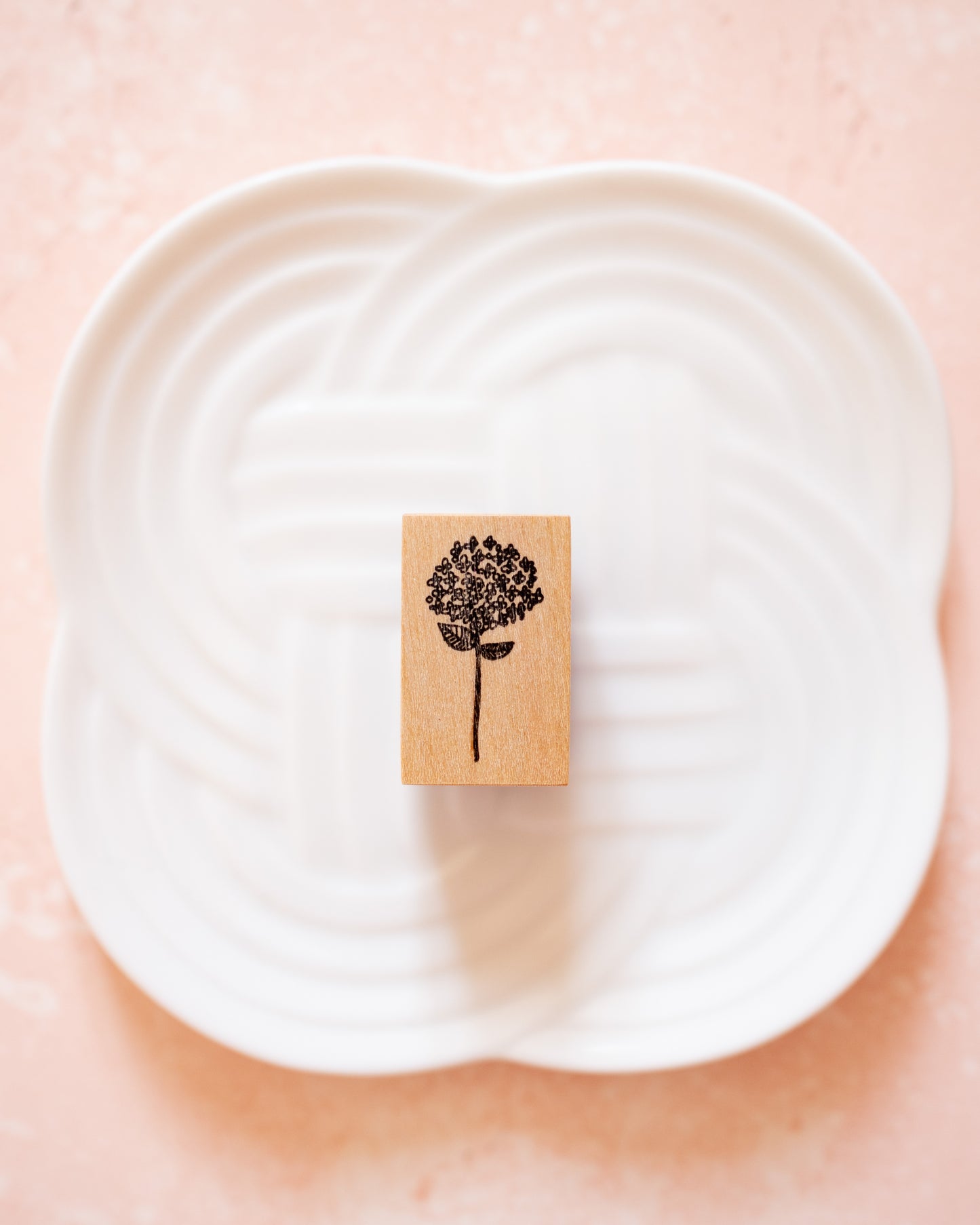 Botanical Hydrangea Kojimaingo Bunshitsu Stamp
