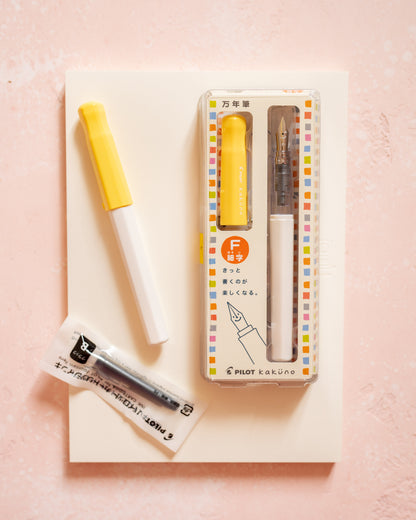 Stylo Plume Kaküno Pilot Jaune Pointe Fine