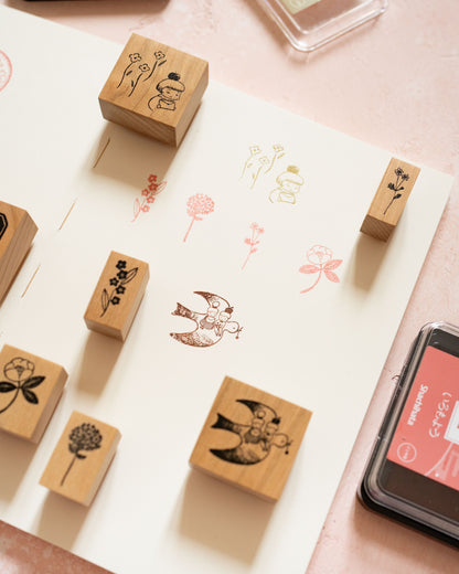 Botanical Mountain Peony Kojimaingo Bunshitsu Stamp