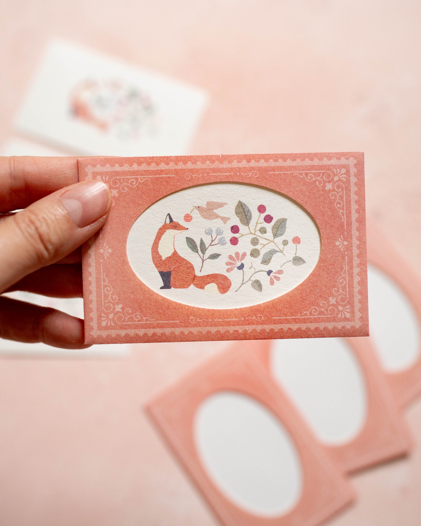 Fox &amp; Hazelnut Mini Cards and Envelopes