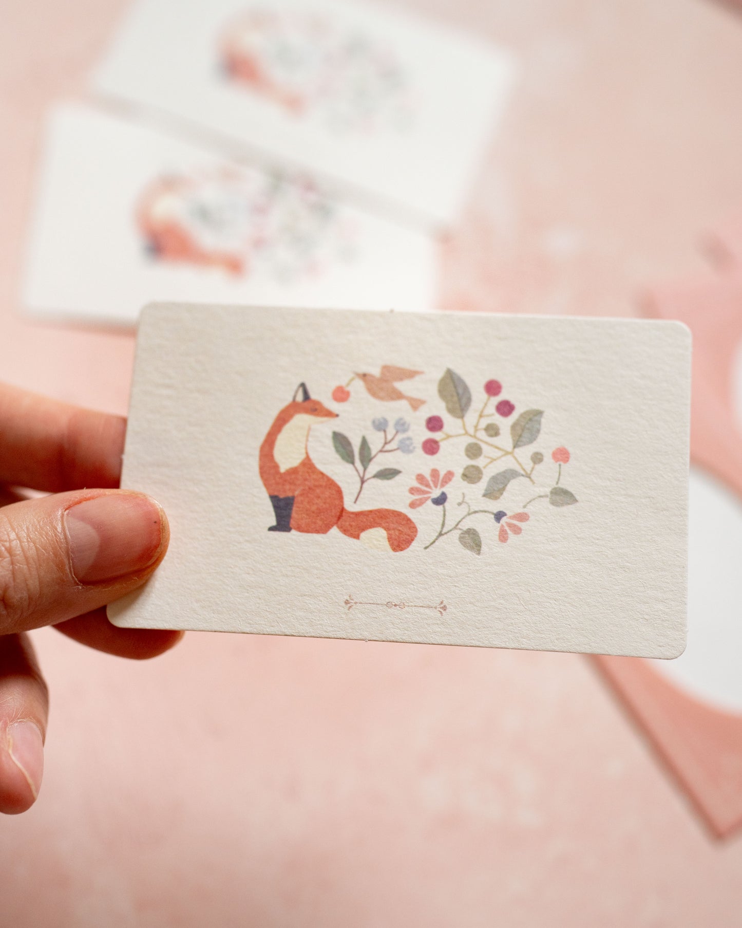 Fox &amp; Hazelnut Mini Cards and Envelopes