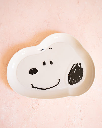 Grand Plat en Porcelaine Tête de Snoopy – Peanuts