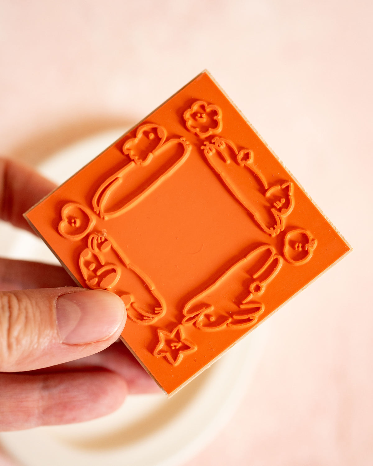 Large Animal Frame Wooden Stamp – Meganehanko