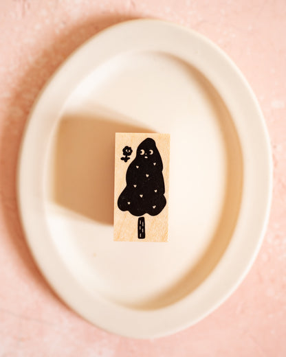 Tampon en Bois d'Érable Arbre et Fleur – Meganehanko
