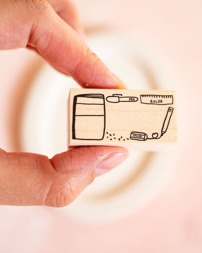 Wooden Stationery Stamp – Meganehanko