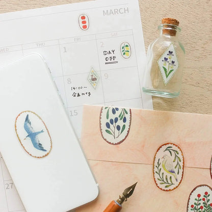 Stickers Oiseaux et Faon Midori Asano Cozyca