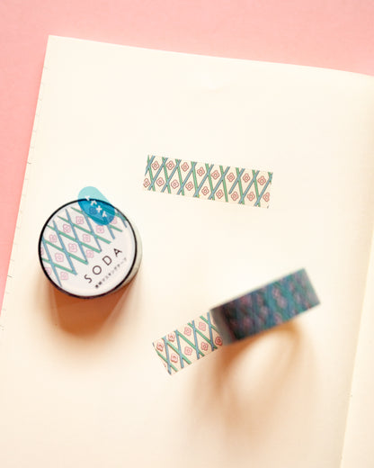 Masking tape Flowers Soda 5th Edition King Jim