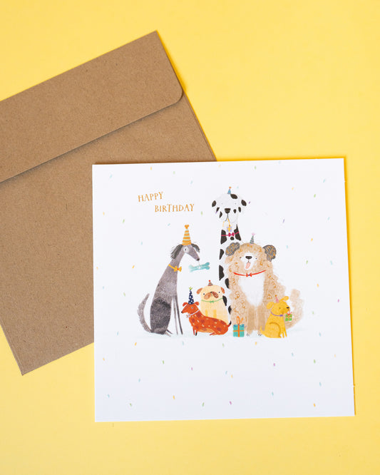 Dog Birthday Party Card