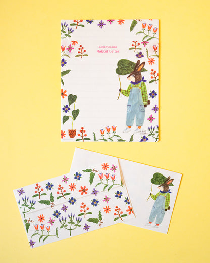 Aiko Fukawa Garden Rabbit Stationery Set