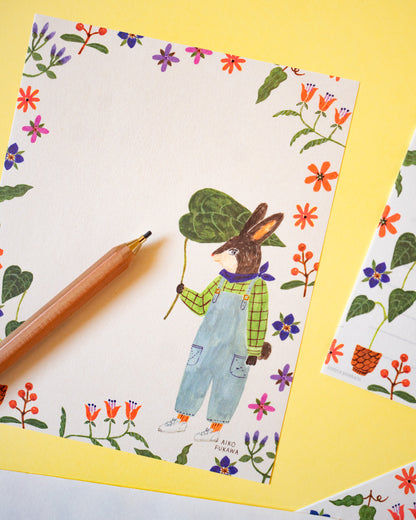 Aiko Fukawa Garden Rabbit Stationery Set