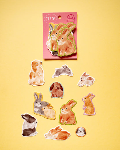 Ciao Rabbit Stickers
