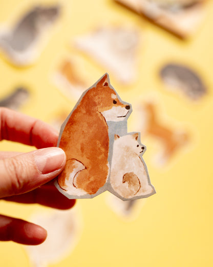 Shiba Ciao Dog Stickers