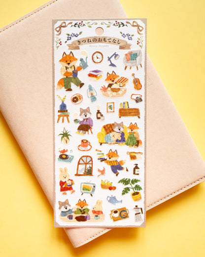 Fox and Friends Stickers at the Merry Friends House