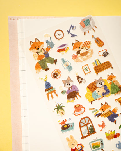 Fox and Friends Stickers at the Merry Friends House