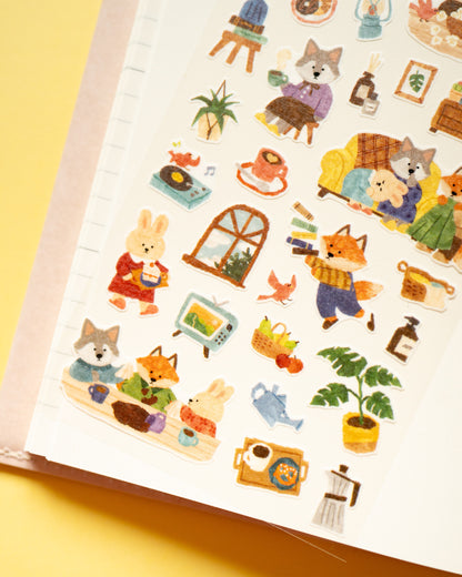 Fox and Friends Stickers at the Merry Friends House
